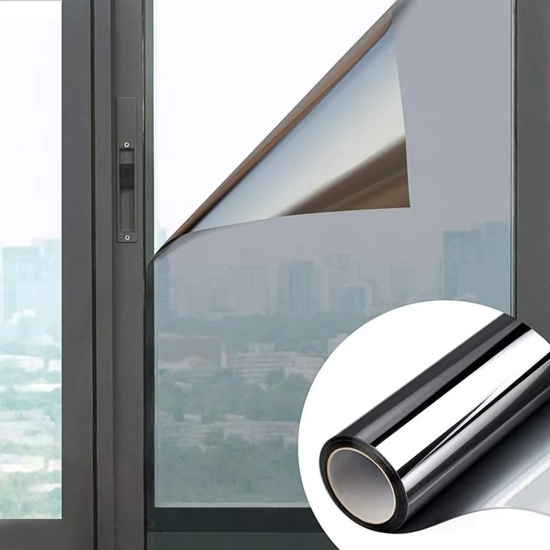Film de verre miroir unidirectionnel, isolation thermique, protection solaire et intimité, adapté à