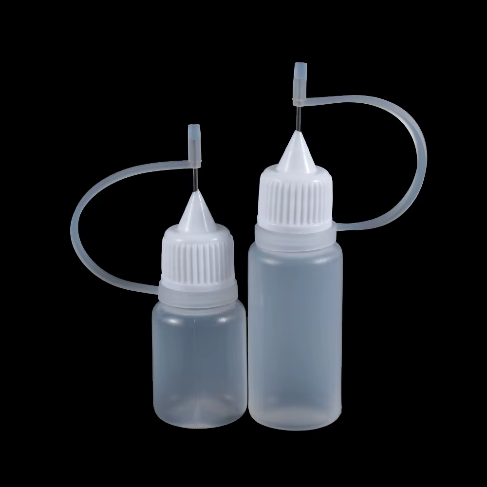 Applicateur de colle à pointe illac réutilisable, bouteille en plastique pour papier, quilling, bric