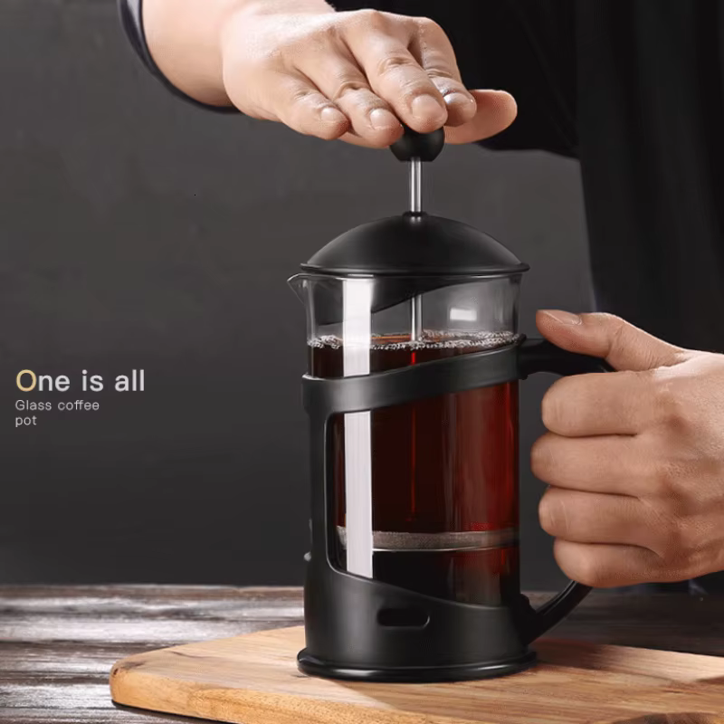 Haute capacité 1L partager café presse française café filtre café maison bureau café Barista outil c