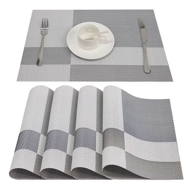 Topfinle – napperons en plastique et bambou, en PVC, pour table à manger, linge de maison, pour la c