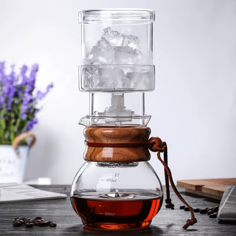 Bouilloire à café en verre pratique, goutteur de café, Pot de brassage froid Durable, goutteur de gl