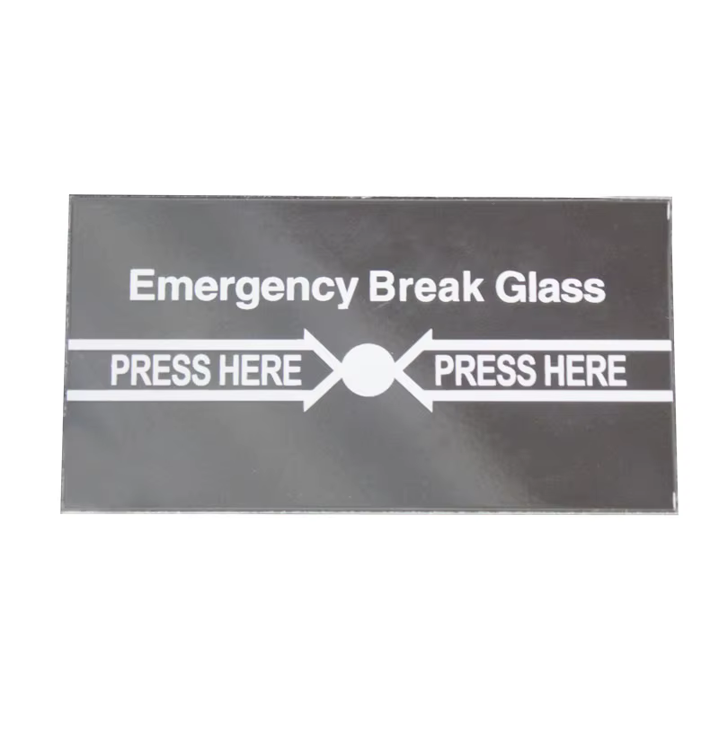 Panneau anglais en verre d'urgence, 20 pièces, remplacement pour briser le verre d'urgence