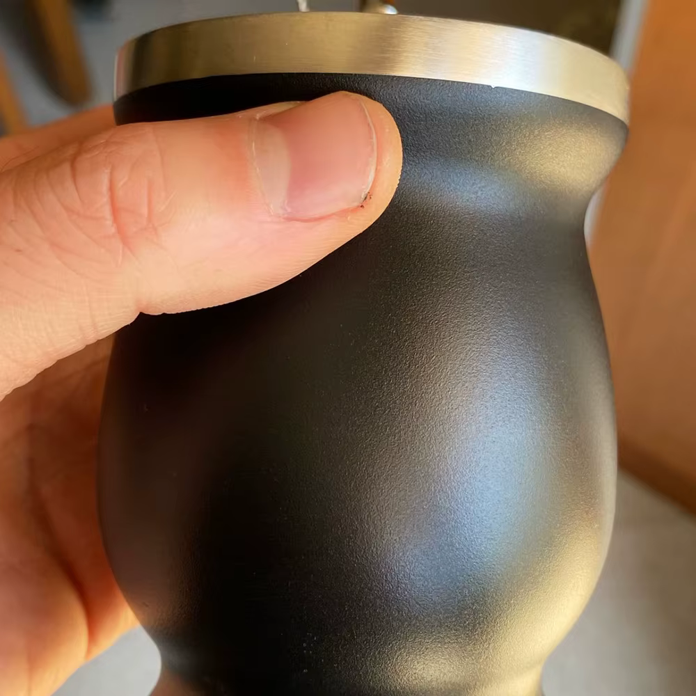 UPORS Yerba Mate Cup 304 acier inoxydable Double paroi 8oz courge Yerba Mate argentine avec Bombilla