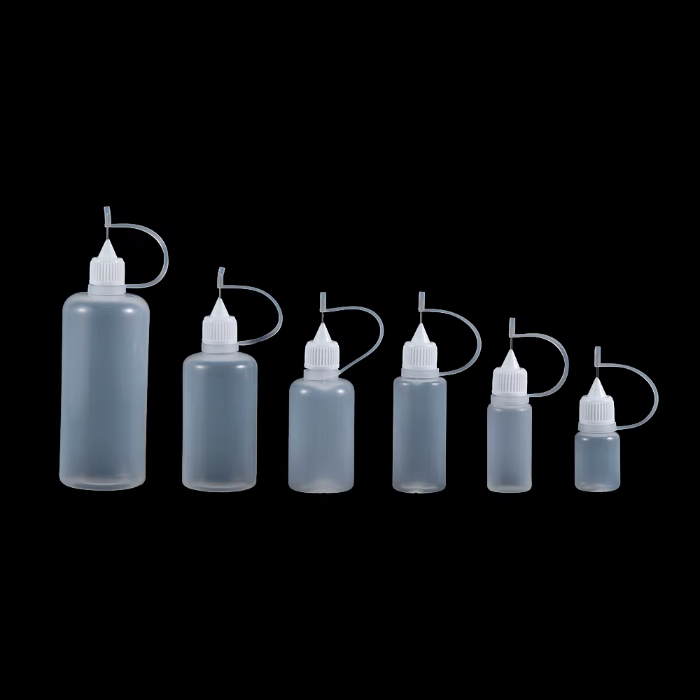 Applicateur de colle à pointe illac réutilisable, bouteille en plastique pour papier, quilling, bric