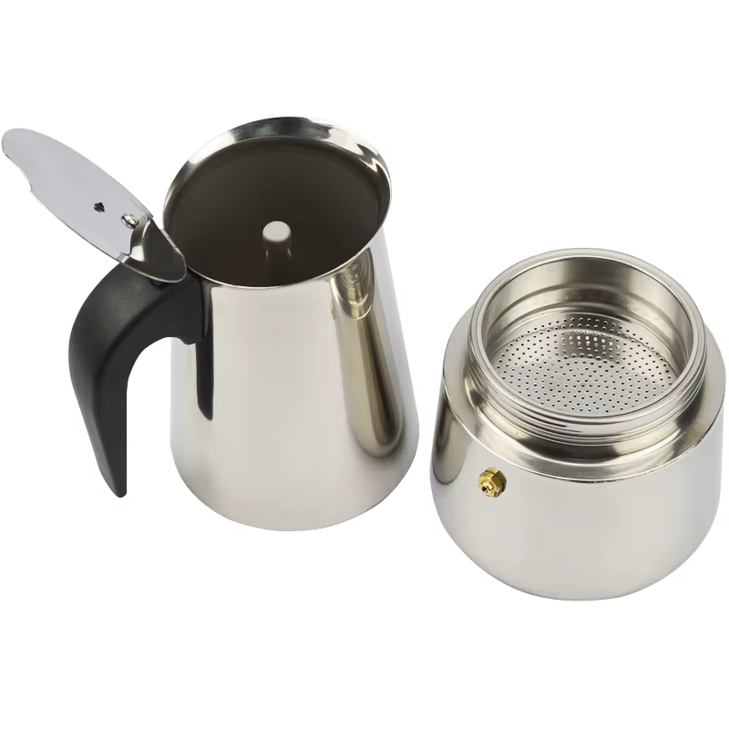 ATWFS 2/4/6/9 tasses cafetière en acier inoxydable Moka Pot cafetière expresso tasses Latte percolat