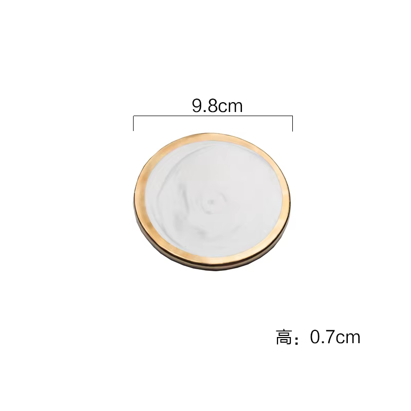 Napperon en céramique marbrée, tapis de dessous de verre, coussinets pour tasse, vin, boisson, tasse