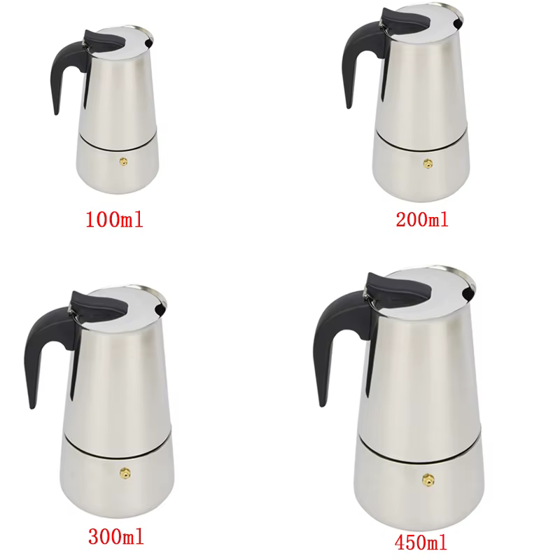 ATWFS 2/4/6/9 tasses cafetière en acier inoxydable Moka Pot cafetière expresso tasses Latte percolat