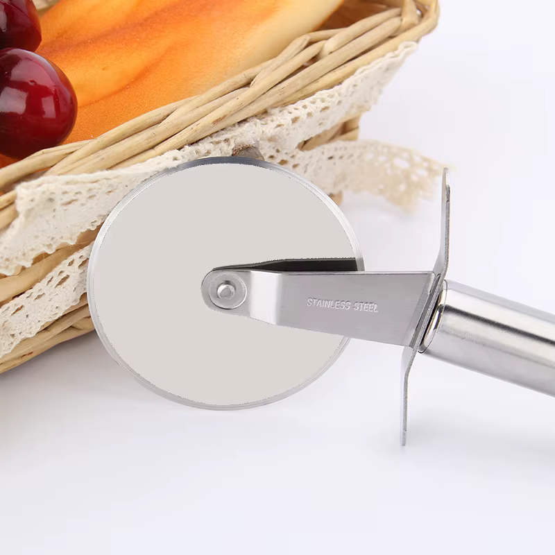 Acier inoxydable Pizza roue unique coupe outils diamètre 6.5 CM ménage Pizza couteau gâteau outils r