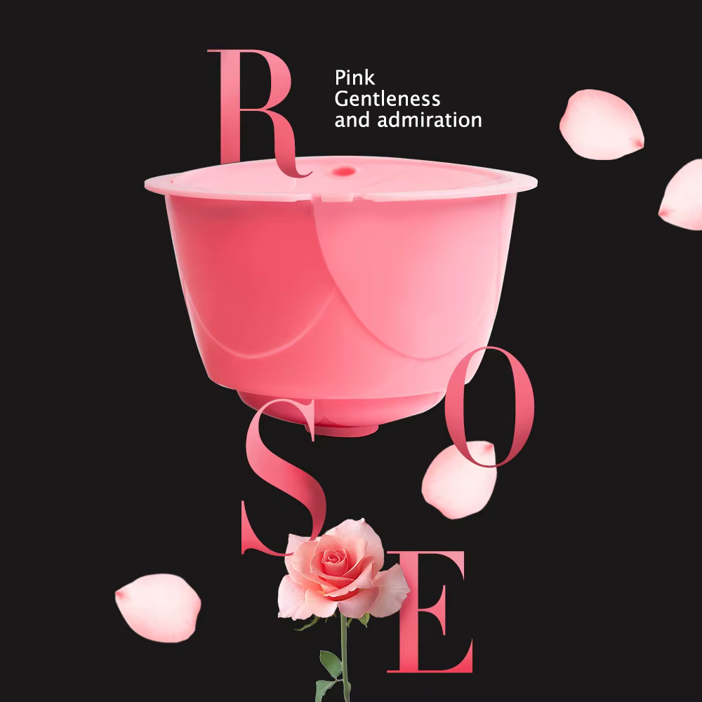 Goutteur Dolci Gusto réutilisable pour Nescafé Dolce Gusto Rose, filtres à capsules de café, paniers