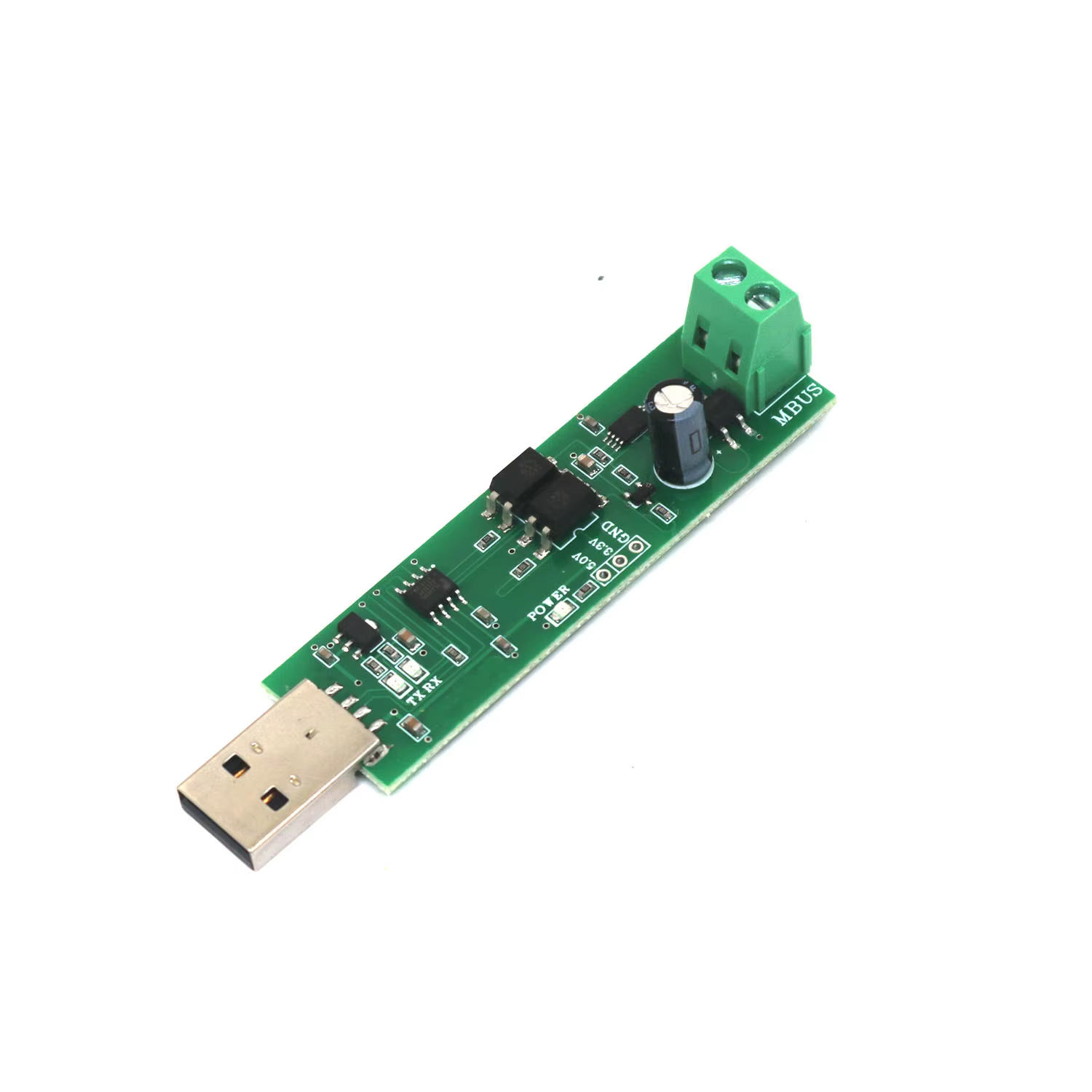 Module convertisseur USB vers MBUS pour lecture de compteurs maître/esclave, communication de donnée