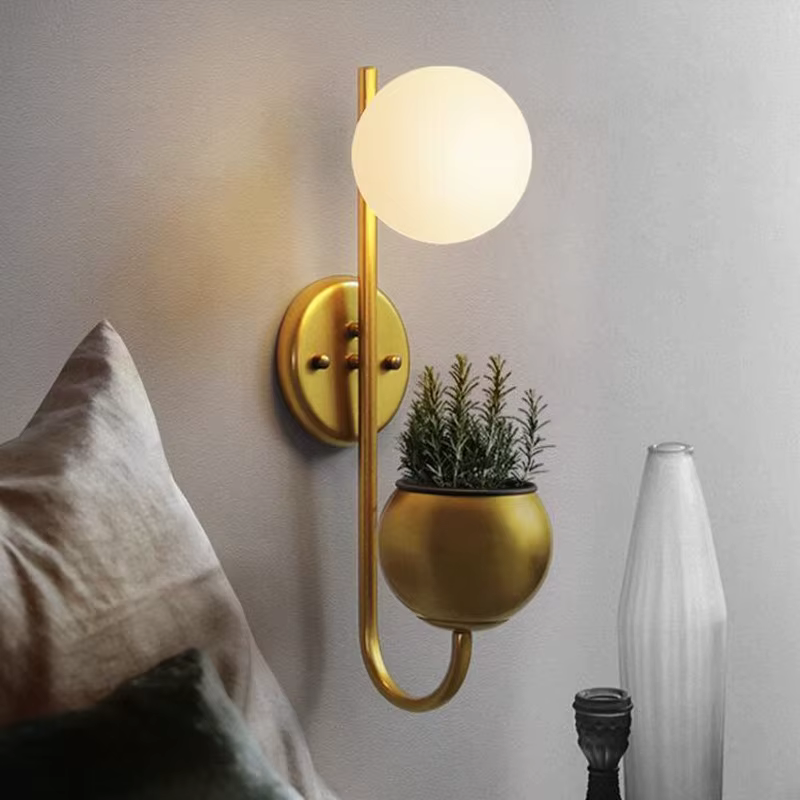 Applique Murale en Verre au Design Nordique Rétro Vintage, Luminaire Décoratif d'Nik, Idéal pour une