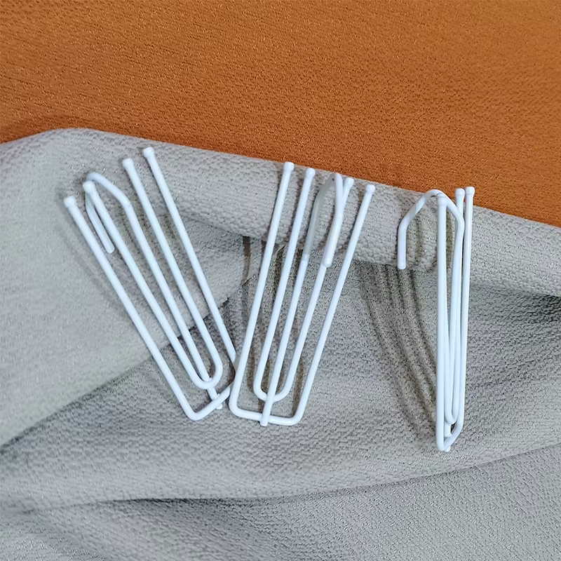 Asazal haute qualité 20 pièces blanc 4 broches fourchette crochets rideaux anneaux accessoires pince