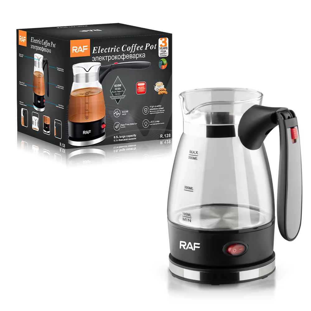 Cafetière turque Portable 600W, cafetière italienne, arabe, grecque, moka, poignée pliable, facile p