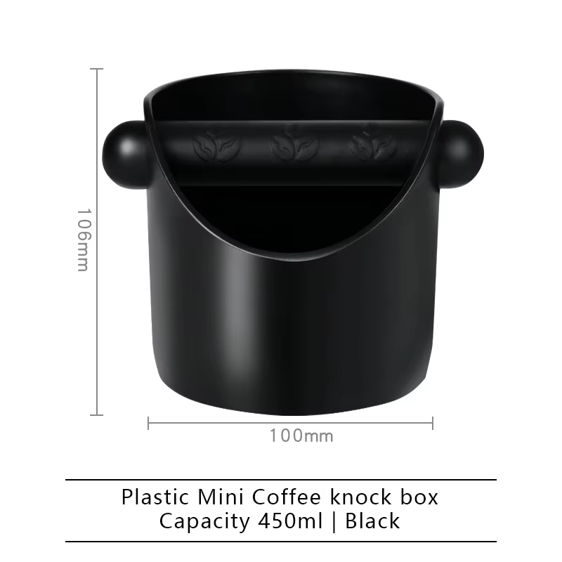 Boîte à café pour moer les déchets et les marches, tampon antidérapant, absorbant les chocs avec bar