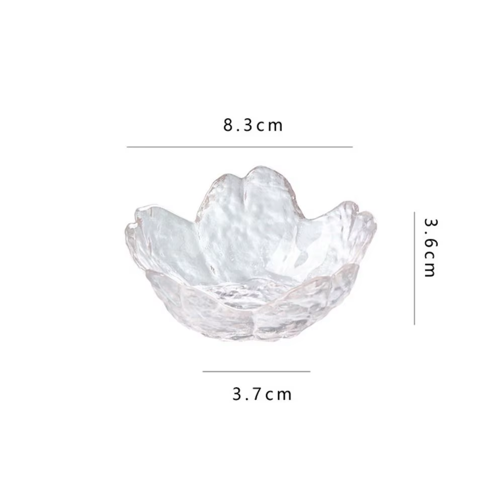 Bol à sauce en verre avec incrustation dorée moderne, style japonais nordique, petit porte-bougie à