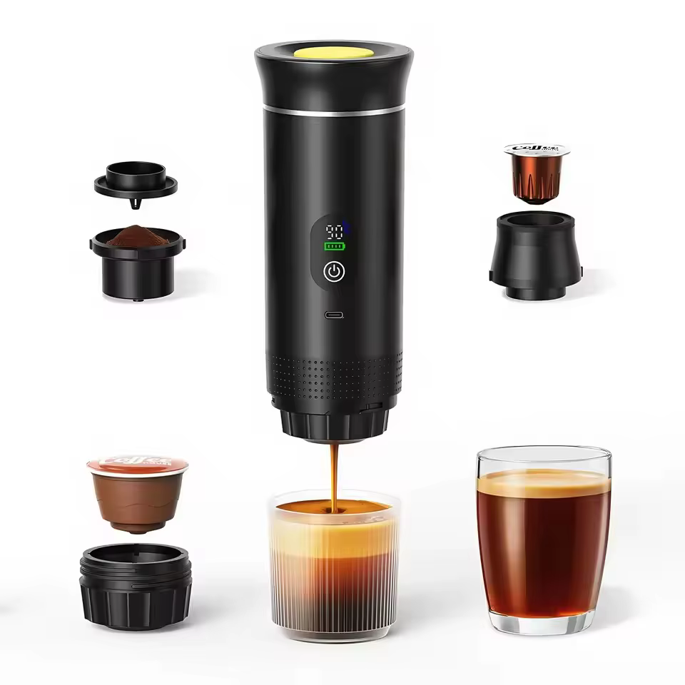 Machine à café expresso portable Mi avec écran numérique, cafetière à capsules 3-en-1 pour voiture e