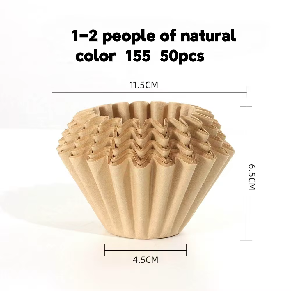 Papier filtre pour cafetière, tasse d'égouttement à la main, 50 pièces, filtre pour Machine à café a
