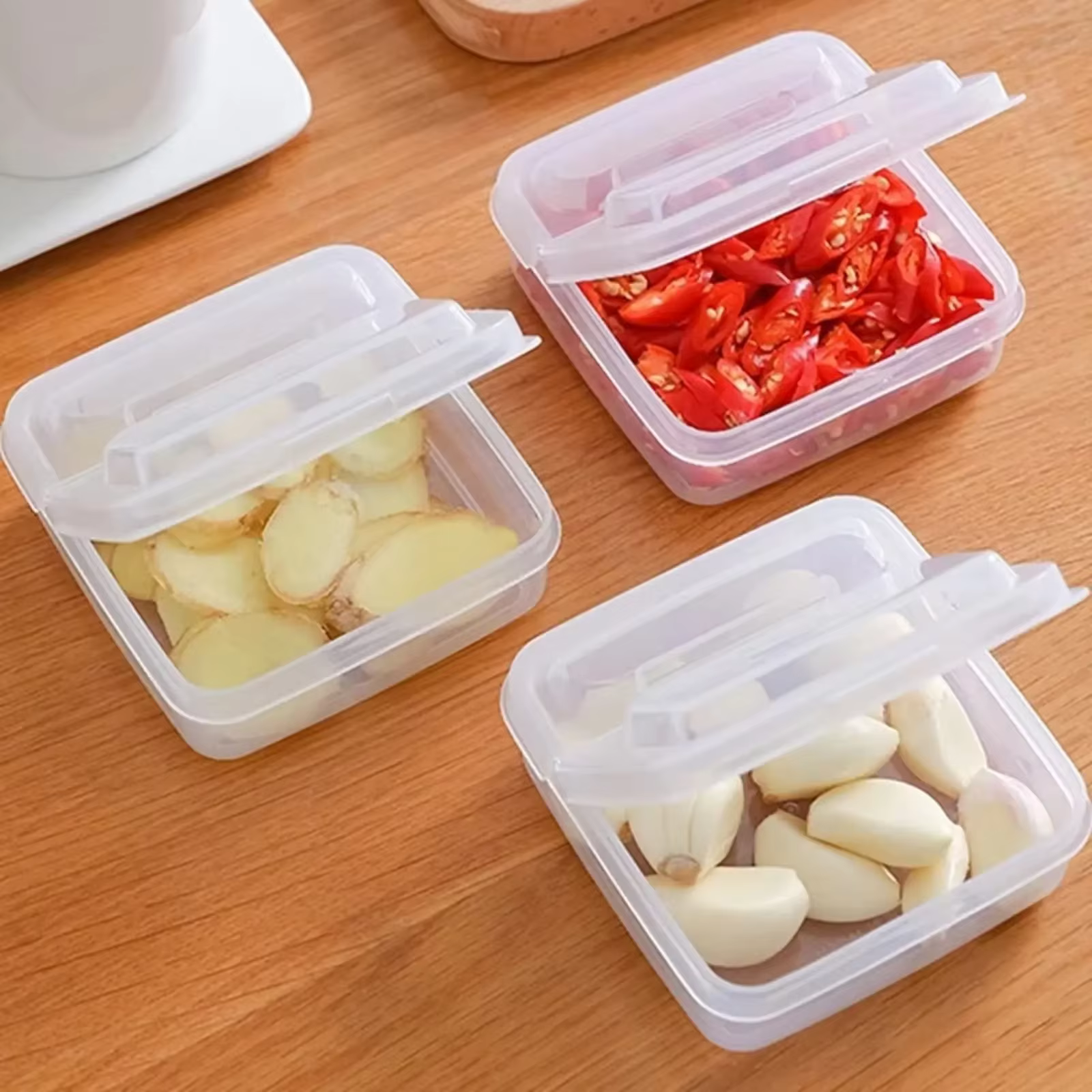 Récipient de fromage en tranches pour réfrigérateur, bloc de beurre en plastique transparent, boîte