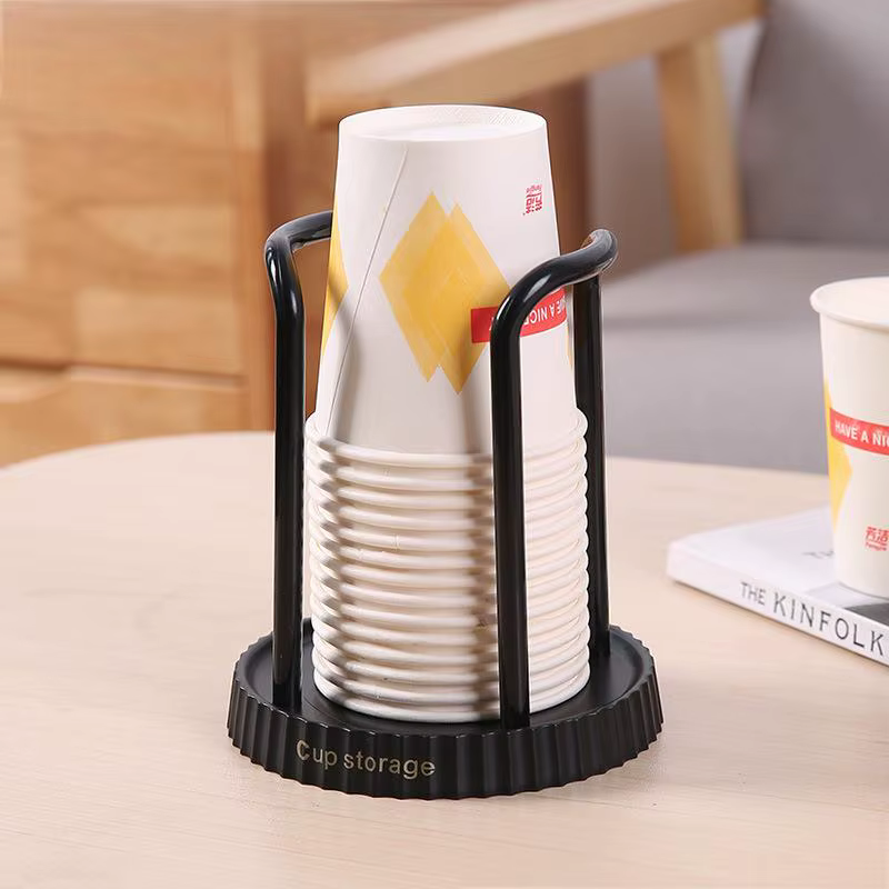 Porte-gobelet en papier jetable domestique, support de rangement de gobelets en papier de bureau, ad