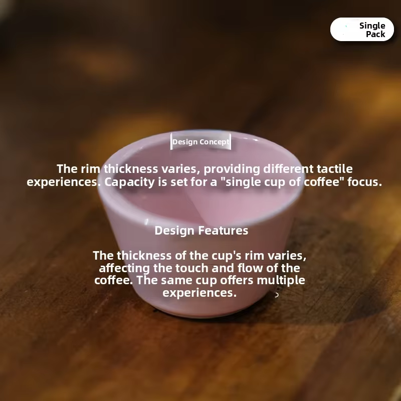 Tasse à café Cerc conçue pour une saveur sensorielle et un plaisir olfactif, tasse de dégustation Ce