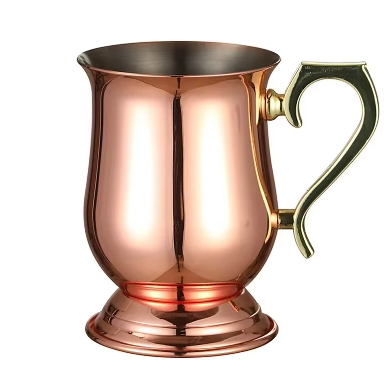 Tasse mule de moscou de 340ml, plaquée cuivre, blazer bleu, tasse à Cocktail