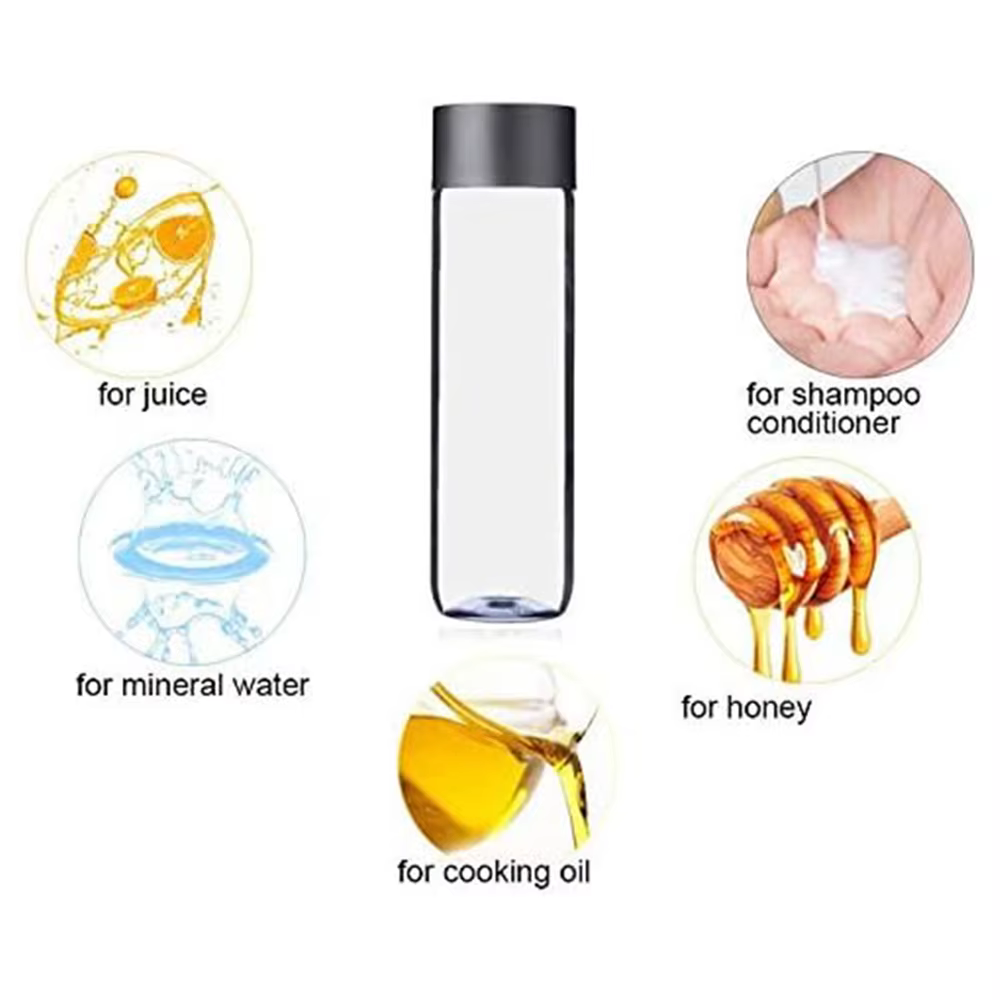 ✨ ‌ Bouteilles de jus/eau réutilisables en plastique vides en vrac, 6/12/24 pièces, comme bouteilles