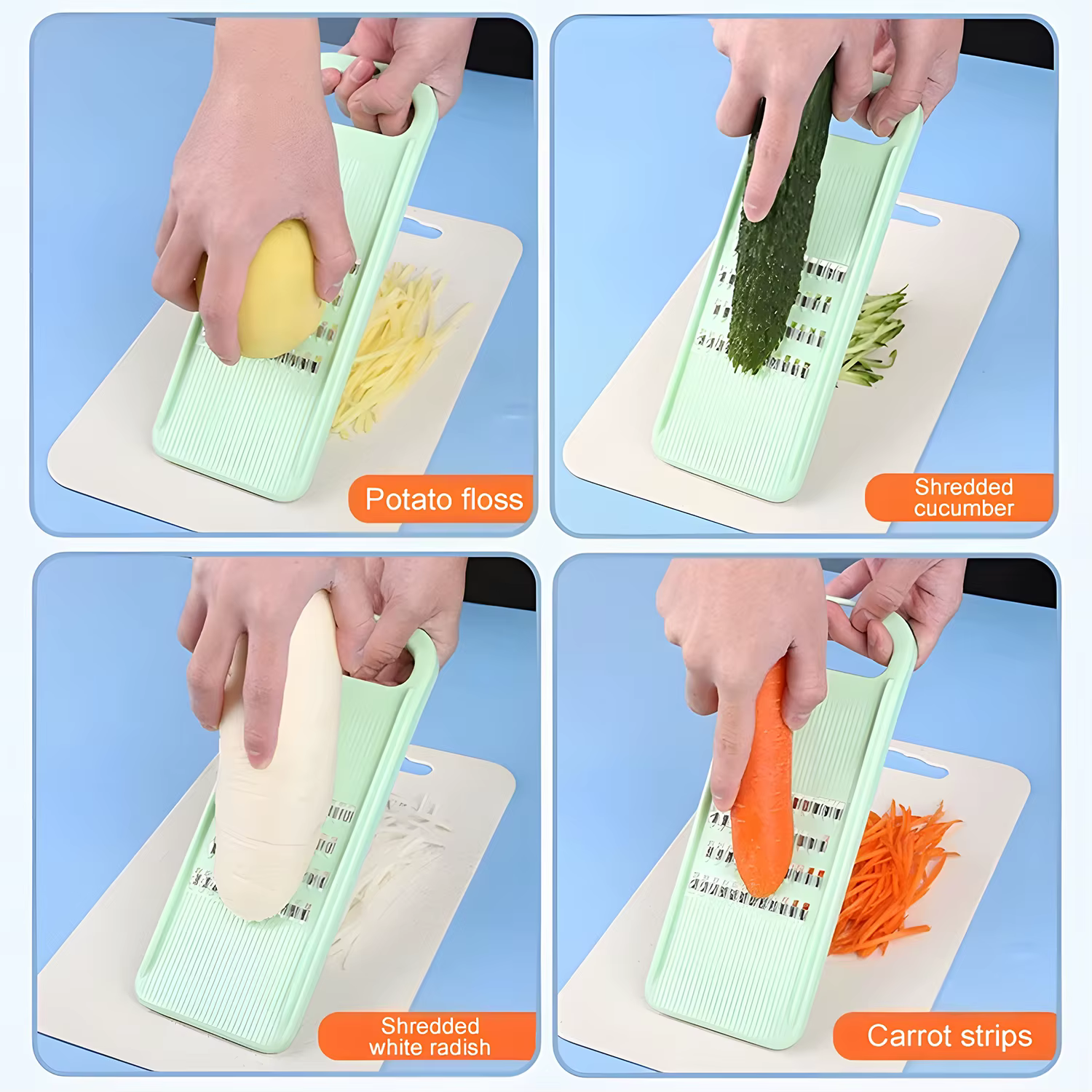 Hachoir rapide pour légumes et pommes de terre, râpe domestique, trancheuse de concombre et de carot
