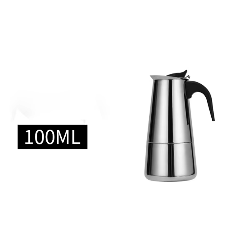 Cafetière en acier inoxydable moka expresso Latte, percolateur de cuisinière, outil à usage domestiq