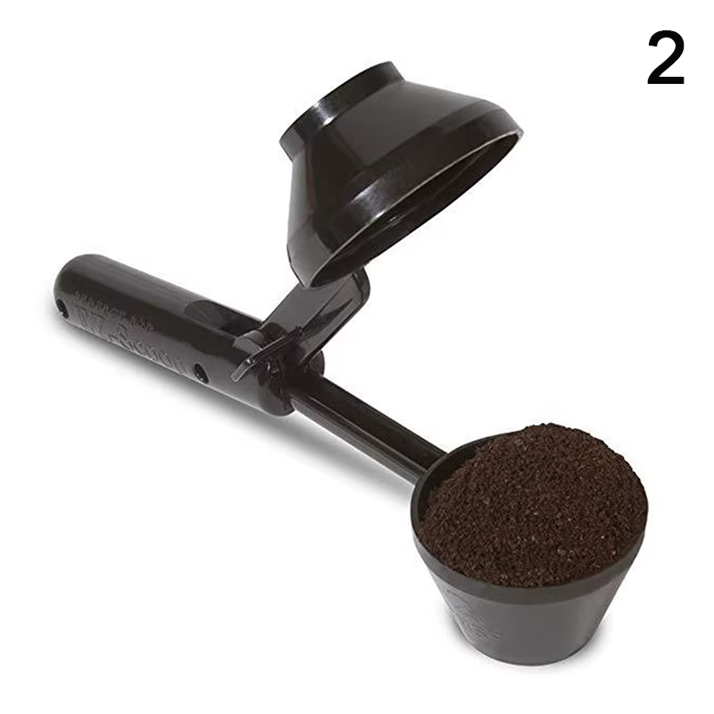 Cuillère à café avec entonnoir pour cafetière K-cup réutilisable, capacité de 2 cuillères à soupe, c
