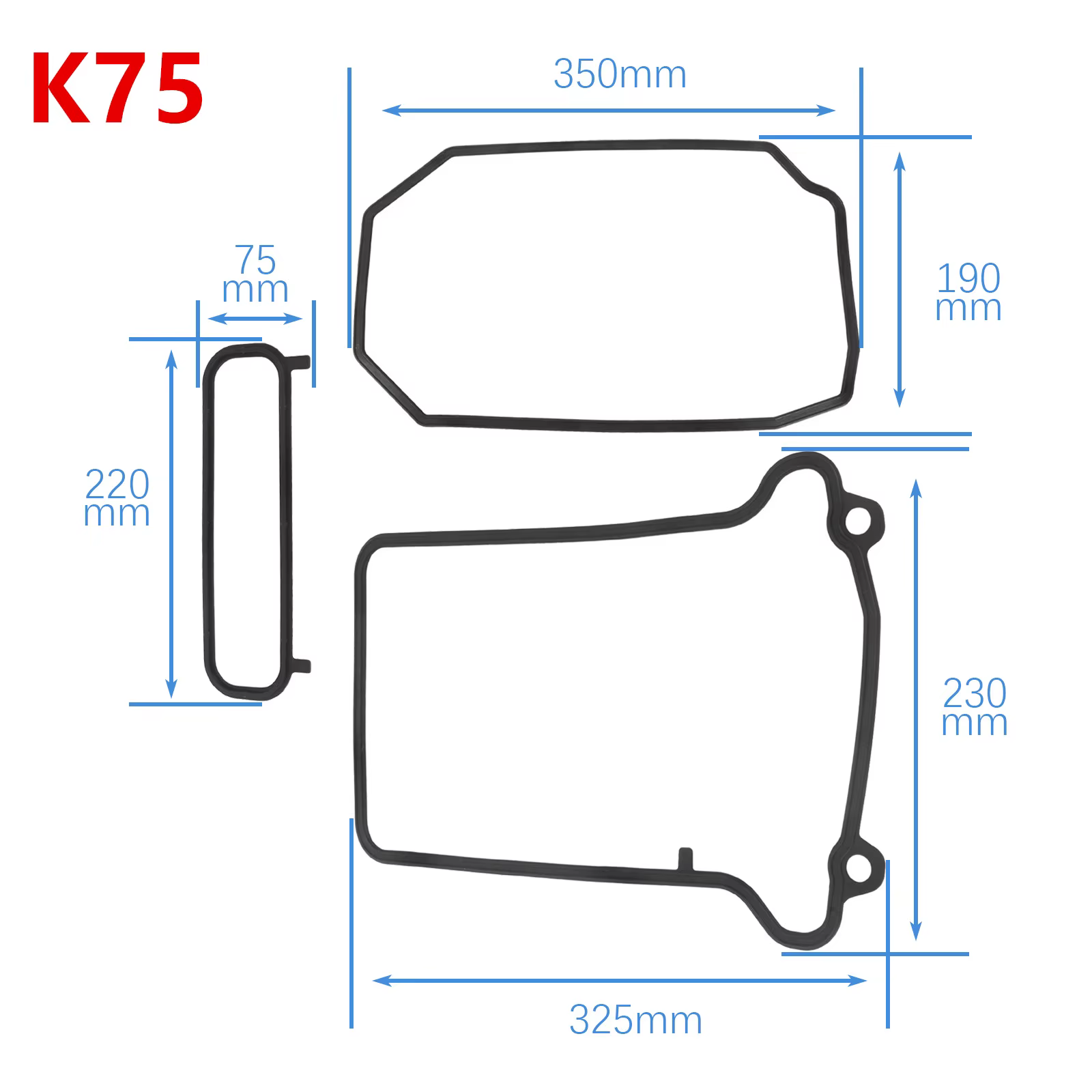 Joint de couvercle de Valve de moteur de moto, accessoires pour K100 K75 Cafe Racer