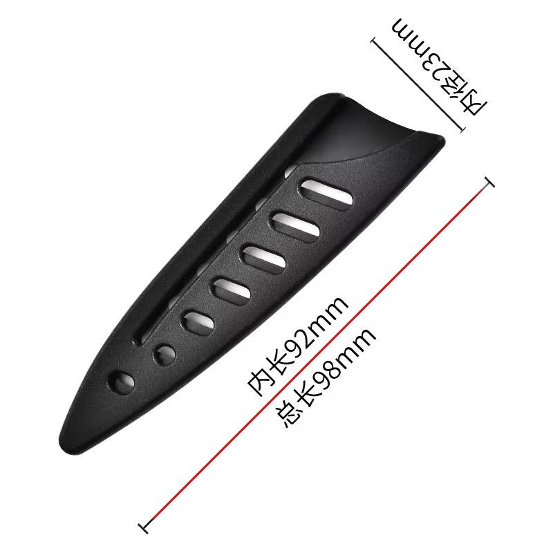 Gaine de couteau de cuisine, couvre-couteau en plastique noir, couvercle de protection de lame de co