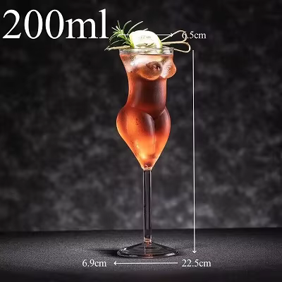 Verre à Cocktail créatif en forme de corps pour femme, gobelet à whisky, tir à vin, tasse à bière am