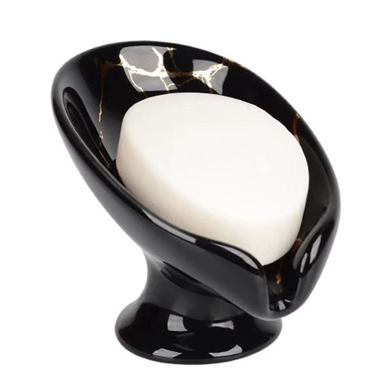 Pio de Regina en céramique, support de Regina à auto-proximité, en forme de cuir chevelu aspect marb