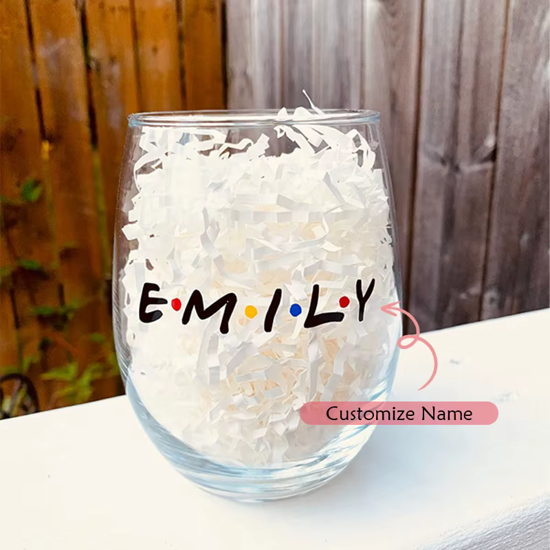 Tasse en verre transparente personnalisée avec nom, cadeau pour amies, femmes, sœurs, mamans, access