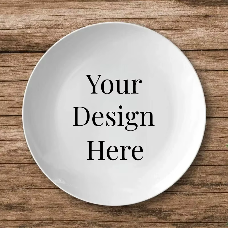 Assiette en céramique personnalisée avec support, assiettes décoratives en porcelaine, beaux ornemen