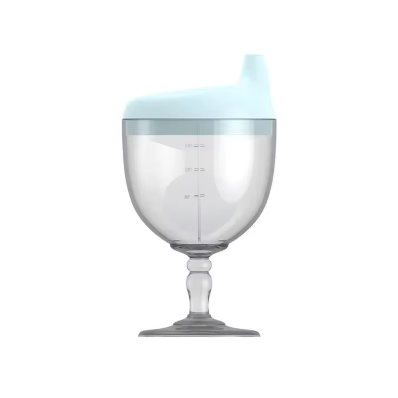 Nouveauté verre à vin en forme de Sippy tasse avec couvercle 150ml bébé apprentissage bouteille à bo