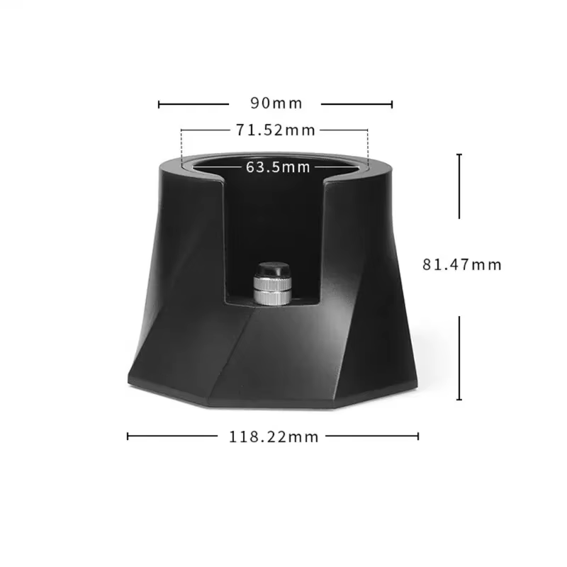 OCOOCO 51-58mm Station de doseur de café porte-filtre à café en spirale support de bourrage avec Bas