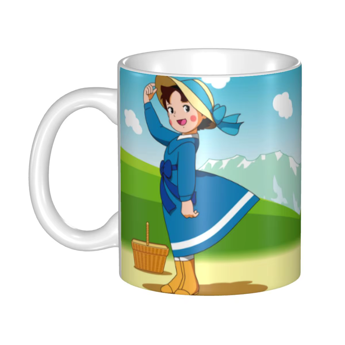 Alpine Mountain – tasse à café Heidi pour fille, tasse en céramique personnalisée, créative, idéale