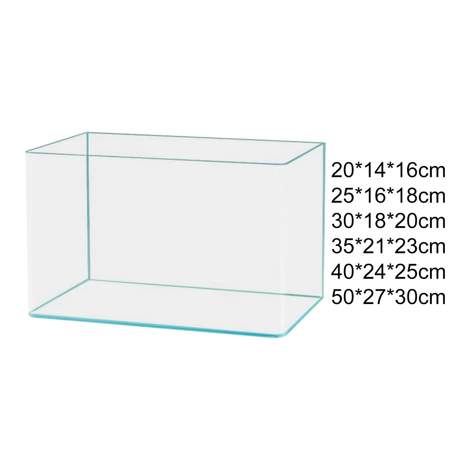 Décoration d'aquarium en verre transparent, facile à nettoyer, réservoir de tortues d'aquarium de bu