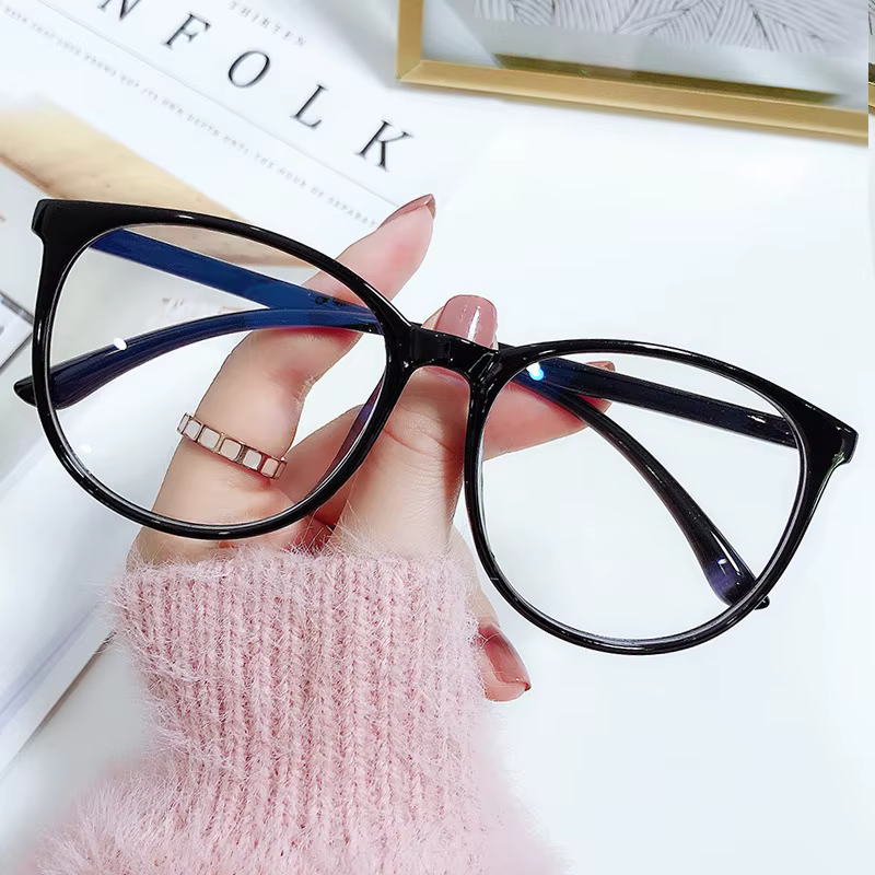 Lunettes d'ordinateur transparentes pour hommes et femmes, lunettes rondes anti-lumière bleue, lunet