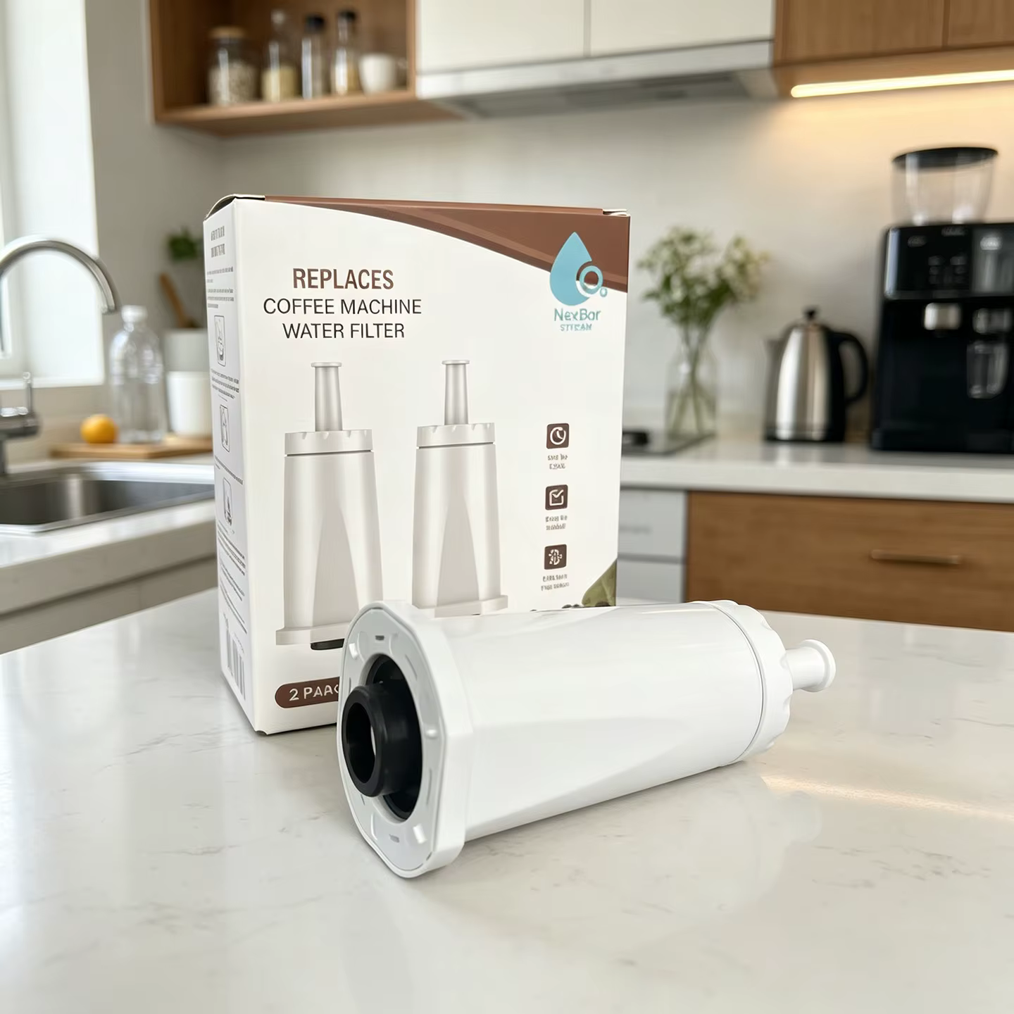 Filtre à café compatible avec Breville Oracle Touch BES990, Dual Boiler BES920, Barista Touch Impres
