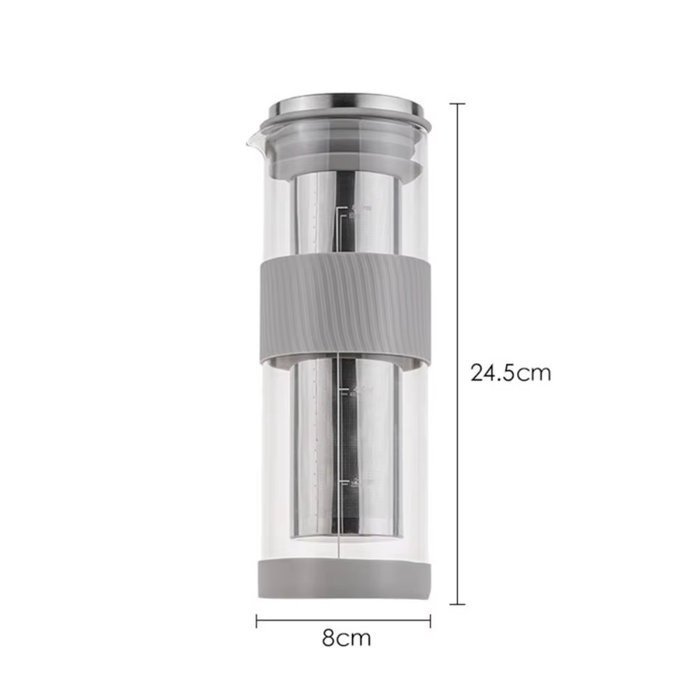 Verre de brassage à froid, cafetière et théière, filtre en maille de brassage en acier inoxydable, p