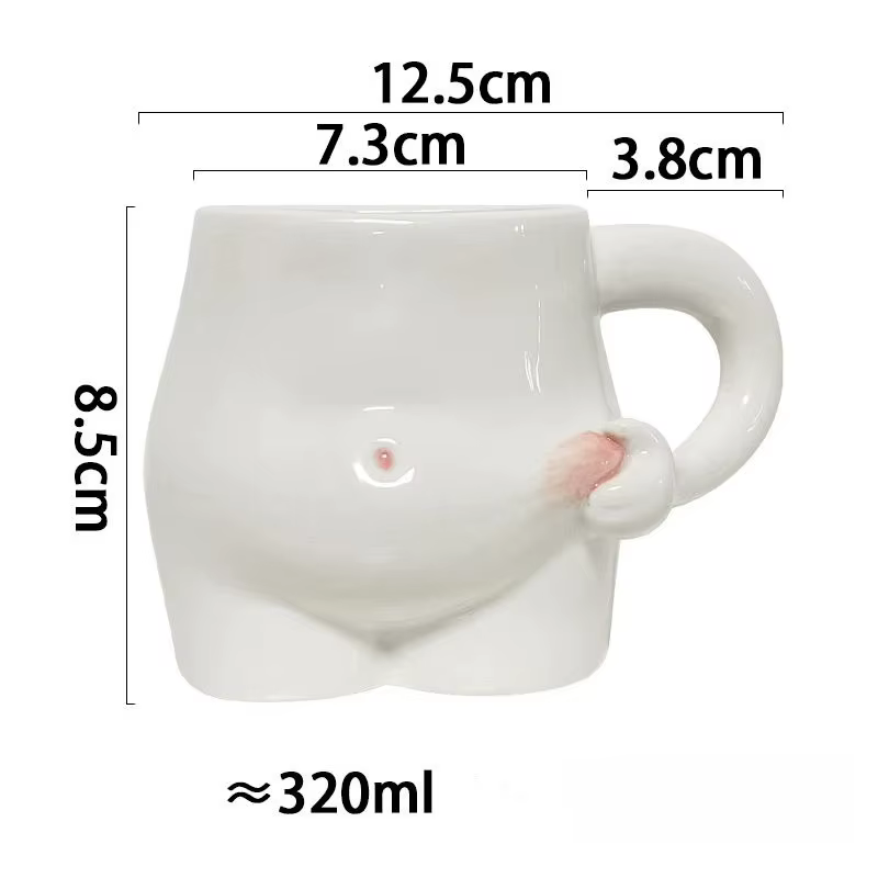 Mug à café en céramique créatif, design unique avec poignée, pour les boissons quotidiennes, bureau,