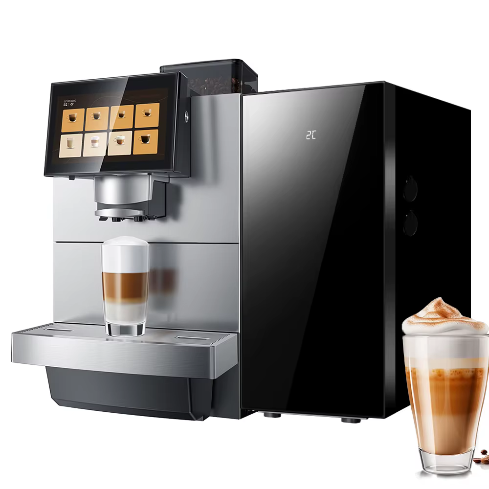 Machine à café intelligente automatique commerciale, machine à expresso intelligente du grain à la t