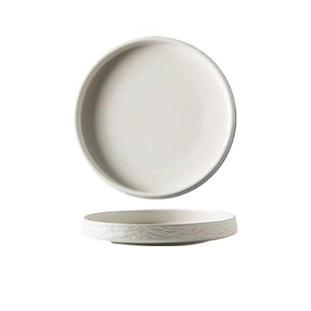 Assiette en céramique rétro pour steak, réutilisable, multifonction, plateau de rangement créatif po