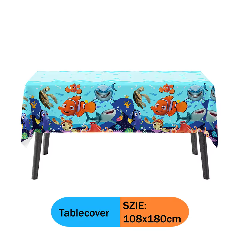 Nemo thème mignon fête Supplie papier tasse assiette en papier vaisselle tourbillons Chliden joyeux