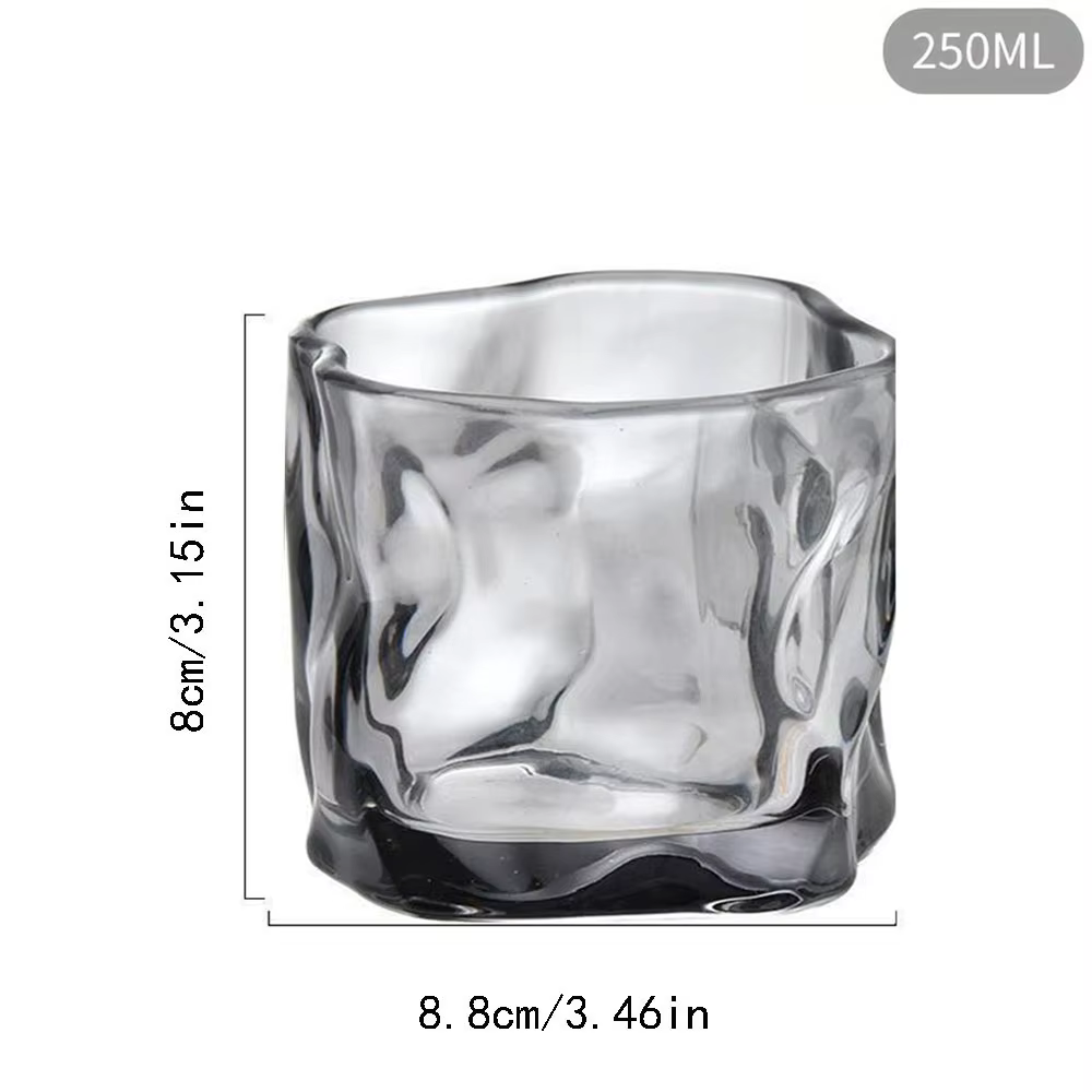 Tasse à thé torsadée, pot de bougie, récipient en verre pour la fabrication de bougies, chandelier i
