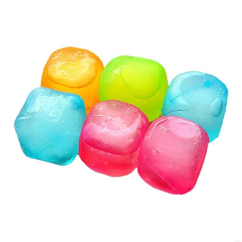 6 morceaux glaçons en plastique lavables non-melting glaçons pour le café latte