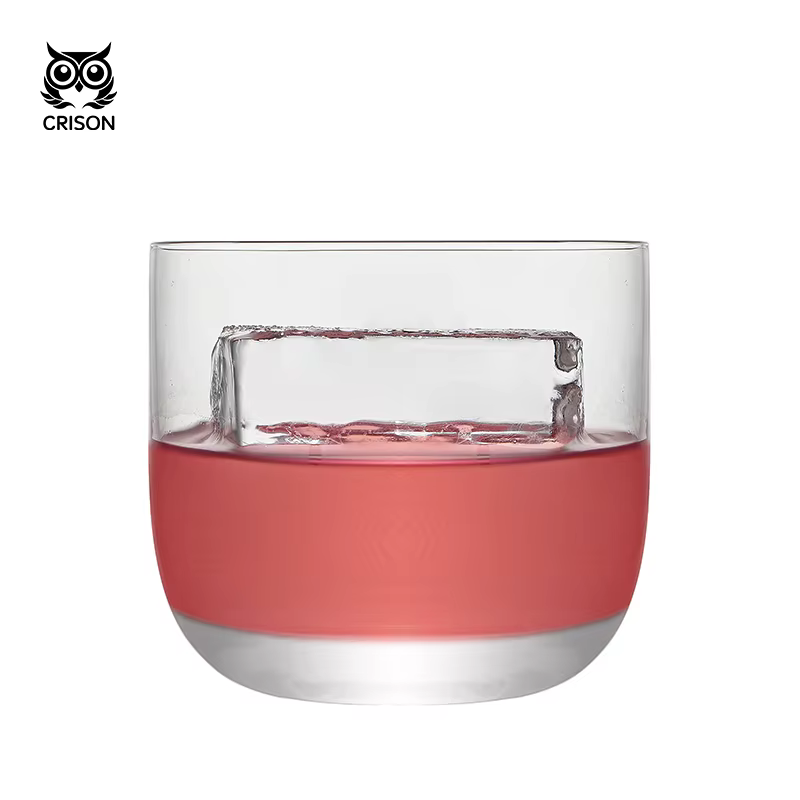 Verre à fond rond en cristal CRISON DWF01 - Verres classiques pour whisky, eau, lait, cocktails et a