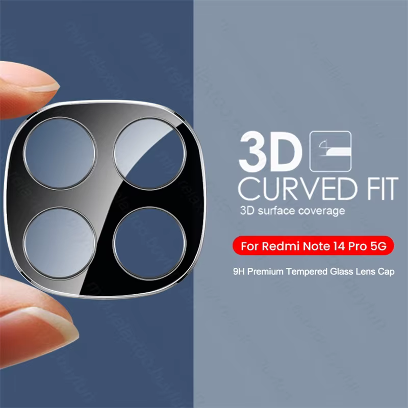 Étui de protection d'objectif d'appareil photo incurvé 3D, pour Redmi Note 14 15 Pro 5G 4G, étui en 